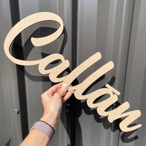 Products: Large laser cut names Leo Design Studio