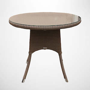 Furniture: Nimes Table 900DIA Espresso
