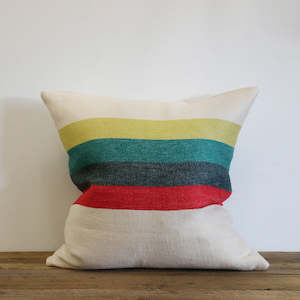 Homeware: Libeco The Belgian Pillow Cover in Summer Stripe 50 x 50