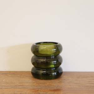 Essentials: Verde Glass Candle Holder