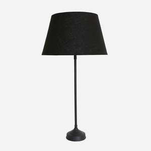 Parisian Style Candle Lamp Base in Matte Black