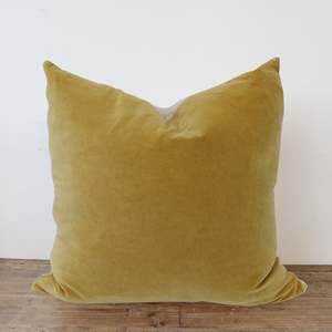 Best Selling: Harvest Gold Velvet & Linen Cushion Cover