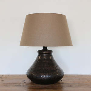 Genie Beaten Bronze Lamp Base