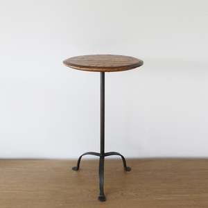 Best Selling: New Zealand Made Parisian Adustable Candle Table with Small Barrel Top