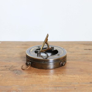 Sundial with Compass in Two Toned Antique Finish