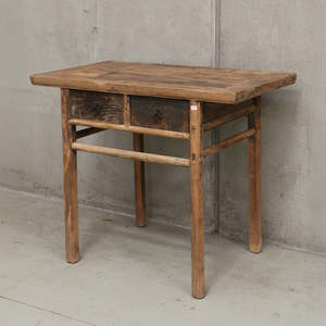 Antique Wooden Console With Drawers 1020
