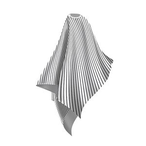 Wahl Lightweight Cape Pinstripe White