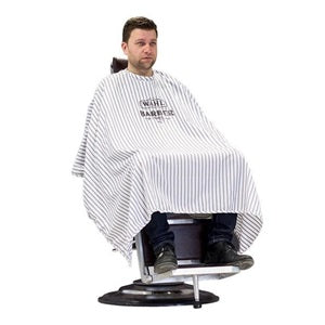 Capes Aprons: Wahl TB Pinstripe Cape White/Black