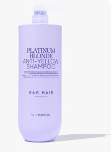 Nak Signature Platinum Blonde Shampoo 1L