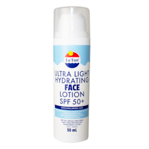 Sunscreen: Ultra Light Hydrating Face Lotion SPF 50+ 50mL