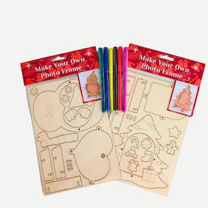 Christmas Collection: Make Christmas Themed Wooden Photo Frames - 2 Kits