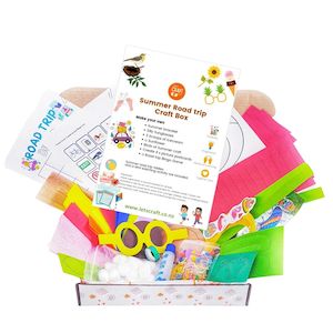 Past Monthly Box Themes: Summer Road Trip Theme Craft Kit