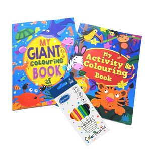 Christmas Collection: 2 x Coloring & Activity Books Gift Bundle