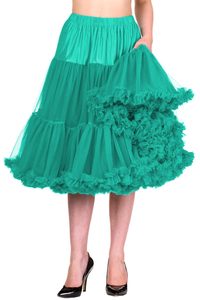 Products: Banned Retro – Double Layer Fluffy Petticoat – Emerald