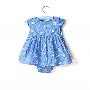 ‘Baby Lindyset’ Blue Bowling Dress