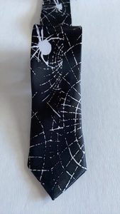 Products: Men’s Black Tie with Spider Web