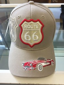 Products: Route 66 Brown Hat with Red Car