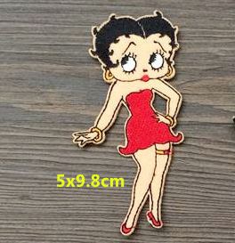 Products: Betty Boop Iron on Patch – Red Small