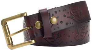 Sourpuss Leather Belt Sparrows