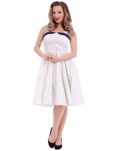 Anchors Away Swing Dress in Ivory Medium- LAST ONE
