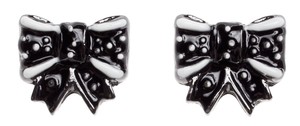 Bow Earrings Black