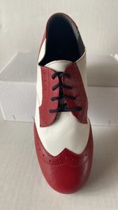 Products: PW – Laces Shoes – Red/ White Suede sole