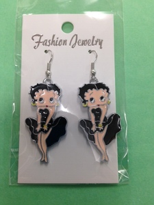 Products: Betty Boop Earrings – Black