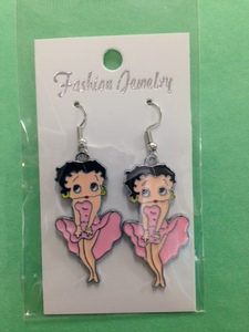 Betty Boop Earrings – Pink