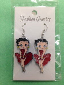 Products: Betty Boop Earrings – Red