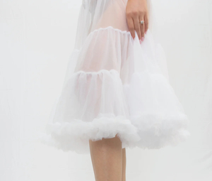 Premium Soft Multi Layered Petticoat – White