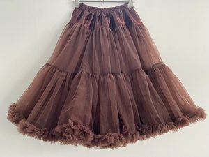 Products: Soft N Fluffy Nylon Petticoat – Brown 55cm