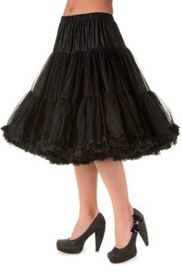 Banned Retro – Double Layer Fluffy Petticoat – Black