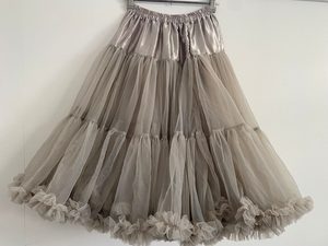 Soft N Fluffy Nylon Petticoat – Grey 55cm