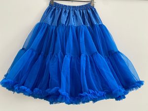 Soft N Fluffy Nylon Petticoat – Royal Blue 55cm