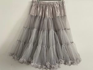 So Soft Nylon Single Petticoat Grey 65cm