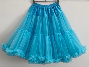Soft N Fluffy Nylon Petticoat – Blue 55cm