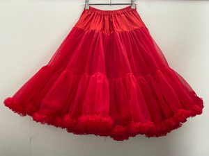 Extra Volume Double Layer Petticoat 60cm – Red