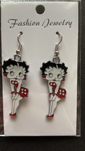 Products: Betty Boop Red Polka Earrings