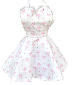 Products: Pretty Flamingo Womens Sweetheart Apron
