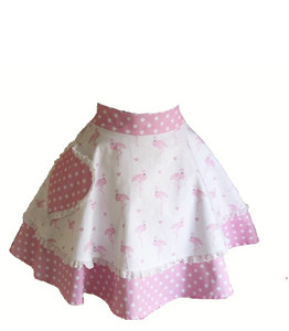 Pretty Flamingo Adult Hostess Apron