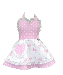 Products: Little Miss Sundaygirl Pretty Flamingo Children’s Apron