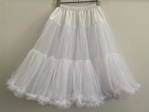 Products: Soft N Fluffy Nylon Petticoat – White 55cm