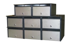 Apartment Letterbox Bank - Front Opening 3 x 2 + 2 Letterboxes, Mailboxes, Multi&hellip;