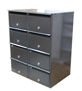 Apartment Letterbox Bank - Front Opening 2 x 4 Letterboxes, Mailboxes, Multiunit&hellip;