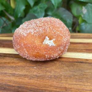 Sweet Cafe Food: Coffee Cream Filled Doughnut