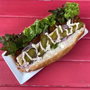 Savoury Cafe Food: Not Salami and Camembert Baguette