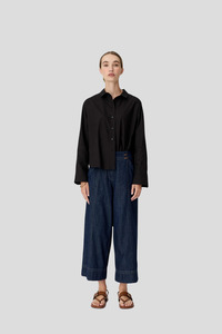 Bottoms: Pol Anise Crop Pant - Denim