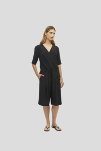 Dresses: Juliette Hogan Lark Jumpsuit (Silk CDC)  Black