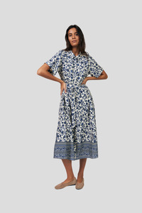 Dresses: Lolly's Laundry Blake Midi Dress - Blue