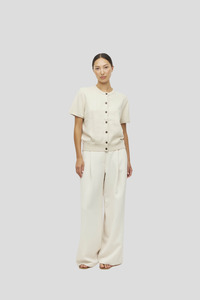 Sunglasses Copy: Juliette Hogan Twin T Cardi (Cotton Knit)  Toast Marle
